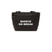 BADDIE BACK TO WORK/ BEACH TOTE, a Deep Black Insulated Lunch Tote