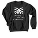 Music of the Baroque General Merchandise, a Black Crewneck Sweatshirt