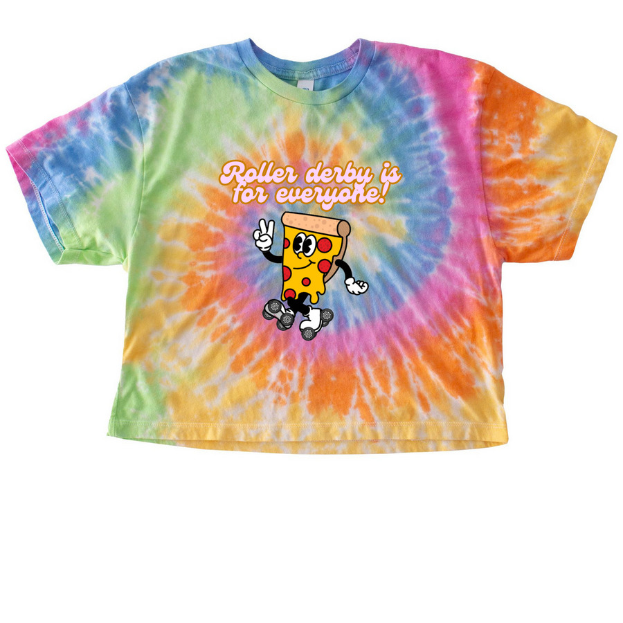 Roller Derby is for everyone! Team NY, a Eternity Women's Tie Dye Cropped Tee