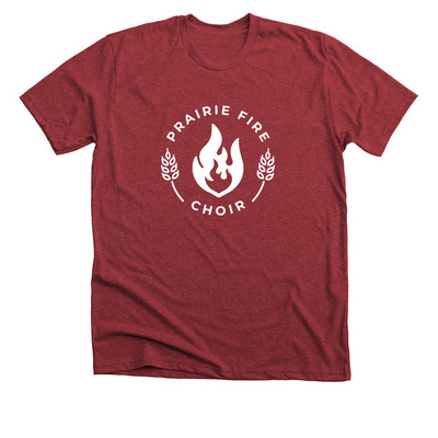Classic Prairie Fire Choir, a Heather Canvas Red Premium Unisex Tee
