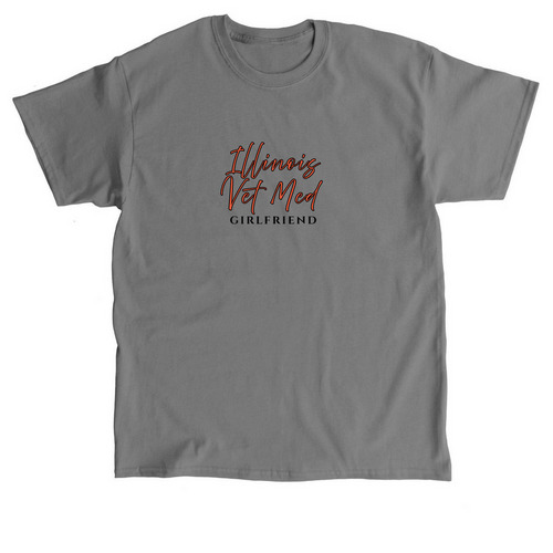 Illinois Vet Med Girlfriend Shirt, a Charcoal Classic Unisex Tee