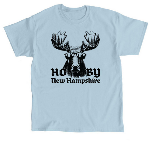Moose, a Light Blue Classic Unisex Tee