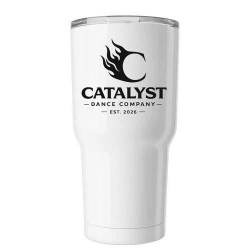 Catalyst 30oz Insulated Tumbler, a White Insulated Tumbler