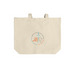 Tote Bags - Light colors, a Natural Cotton Canvas Tote Bag (back-view)