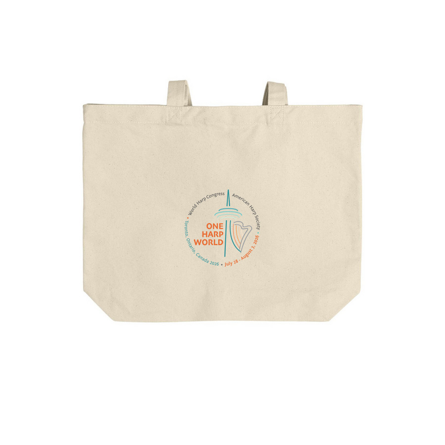 Tote Bags - Light colors, a Natural Cotton Canvas Tote Bag (back-view)