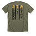 ATB, a Heather Olive Premium Unisex Tee (back-view)
