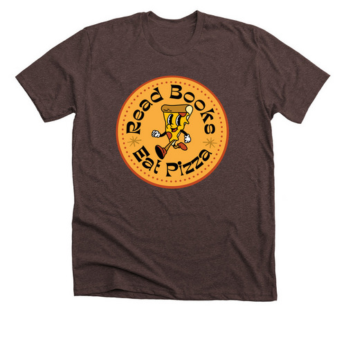 Read Books, Eat Pizza, a Heather Brown Premium Unisex Tee
