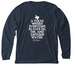 A Water-Safe Texas, a Heather Midnight Navy Premium Long Sleeve Tee
