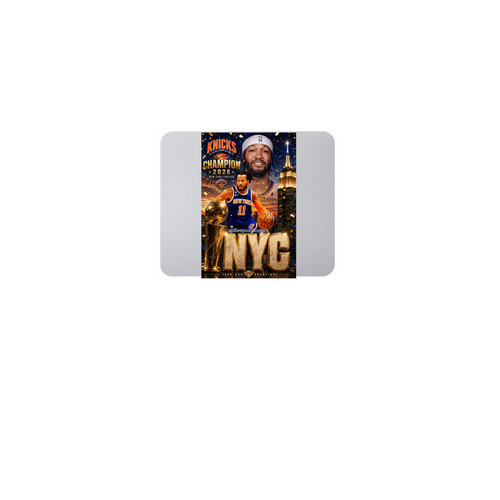 NY Knicks Championship mouse pad, a White Full Color Mouse Pad