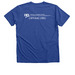 We the People Defend Democracy, a Heather True Royal Premium V-Neck Tee (back-view)