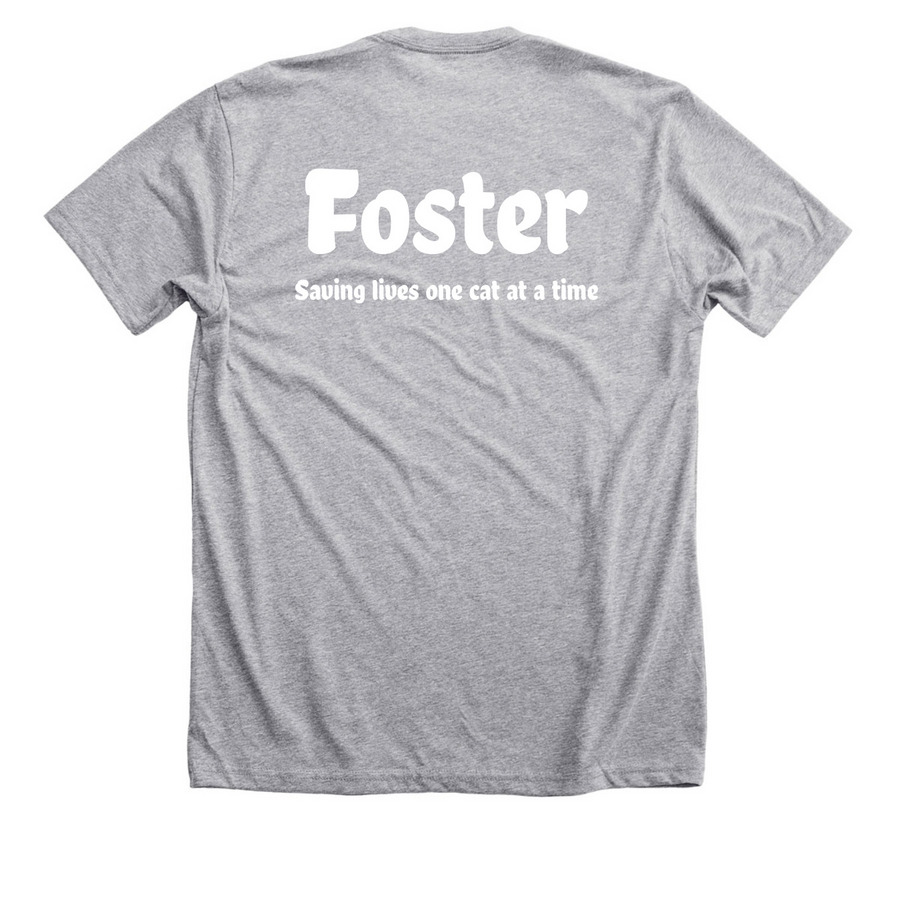 Foster T-shirts, a Athletic Heather Premium Unisex Tee (back-view)
