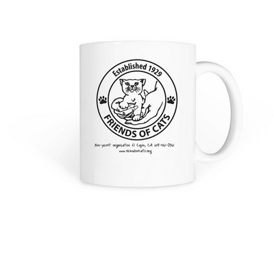Friends of Cats, Inc&nbsp;, a White Coffee Mug