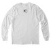 I GIVE A WHOOP LIGHT, a Bright White Allmade Organic Cotton Long Sleeve Tee (back-view)