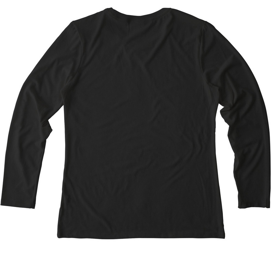 Free DC / Women's Long Sleeves, a Space Black Allmade Eco Triblend Women?s Long Sleeve Tee (back-view)