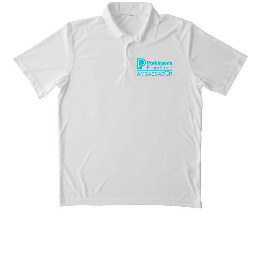 Ambassador Polo, a White Unisex Performance Polo