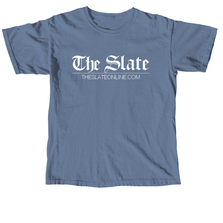 Logo Shirts - White Lettering, a Blue Jean Comfort Colors Unisex Tee