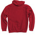 Youth Virginia Tops (colored), a Cardinal Red Pullover Hoodie (back-view)