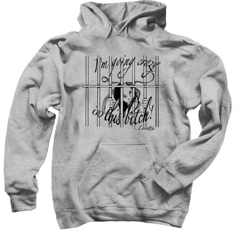 I'm Going Crazy, a Sport Grey Pullover Hoodie