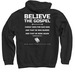 Believe the Gospel - Sweatshirts & Hoodies, a Black Pullover Hoodie (back-view)