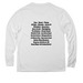 &nbsp;2026 Artist Tee, a Bright White Allmade Eco Triblend Long Sleeve Tee (back-view)