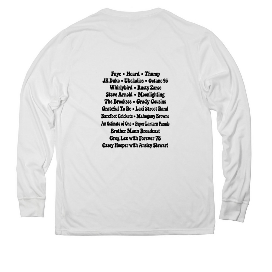 &nbsp;2026 Artist Tee, a Bright White Allmade Eco Triblend Long Sleeve Tee (back-view)