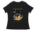 Octagon Wildlife Sanctuary, a Black Women's Relaxed V-Neck Tee