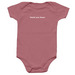 thank you Jesus - baby, a Mauve Infant Onesie