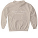 i swallow (fighting eating disorders), a Sand Gildan Softstyle Pullover Hoodie (back-view)