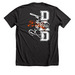 Grissom Band Dad, a Dark Grey Heather Premium Unisex Tee (back-view)