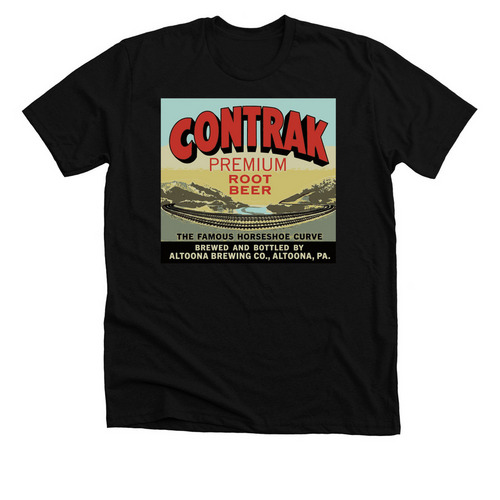 CONTRAK Root Beer Shirts, a Solid Black Blend Premium Unisex Tee