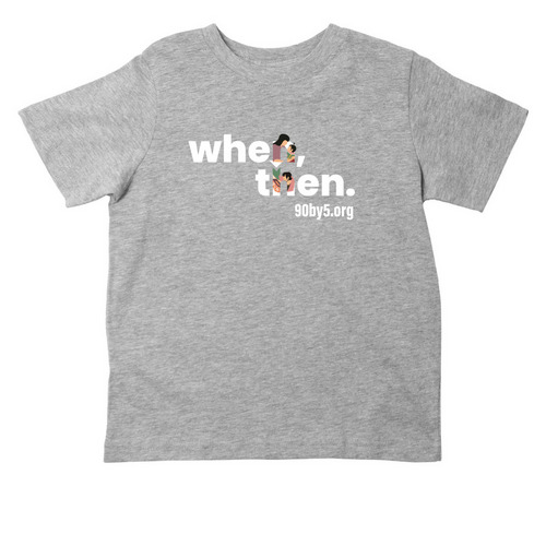 90by5 Toddler Tee, a Heather Toddler Tee