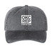 Baseball Caps, a Black Printed Pigment Dye Baseball Cap