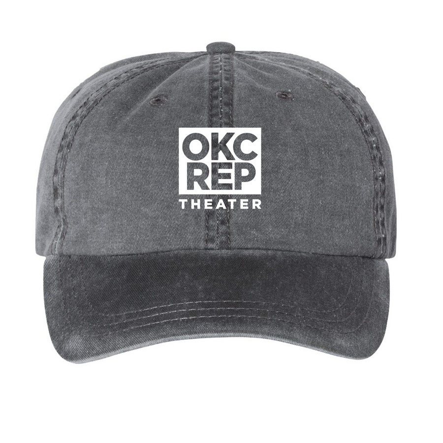 Baseball Caps, a Black Printed Pigment Dye Baseball Cap