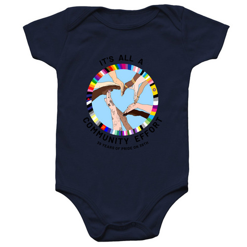 Pride On 39th Anniversary Baby Onesie&nbsp;, a Navy Infant Onesie