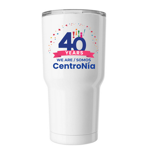 Signature Insulated Tumbler, a White Insulated Tumbler
