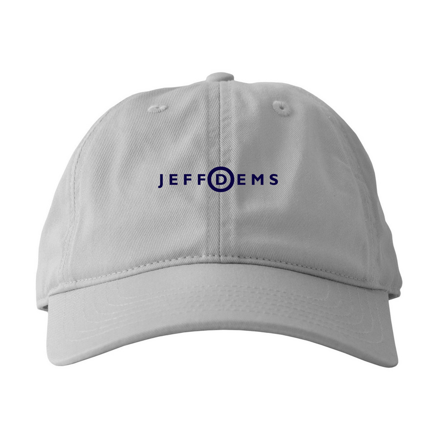 Dark Blue Logo | JeffDems Hats, a Dolphin Printed Eco Baseball Cap