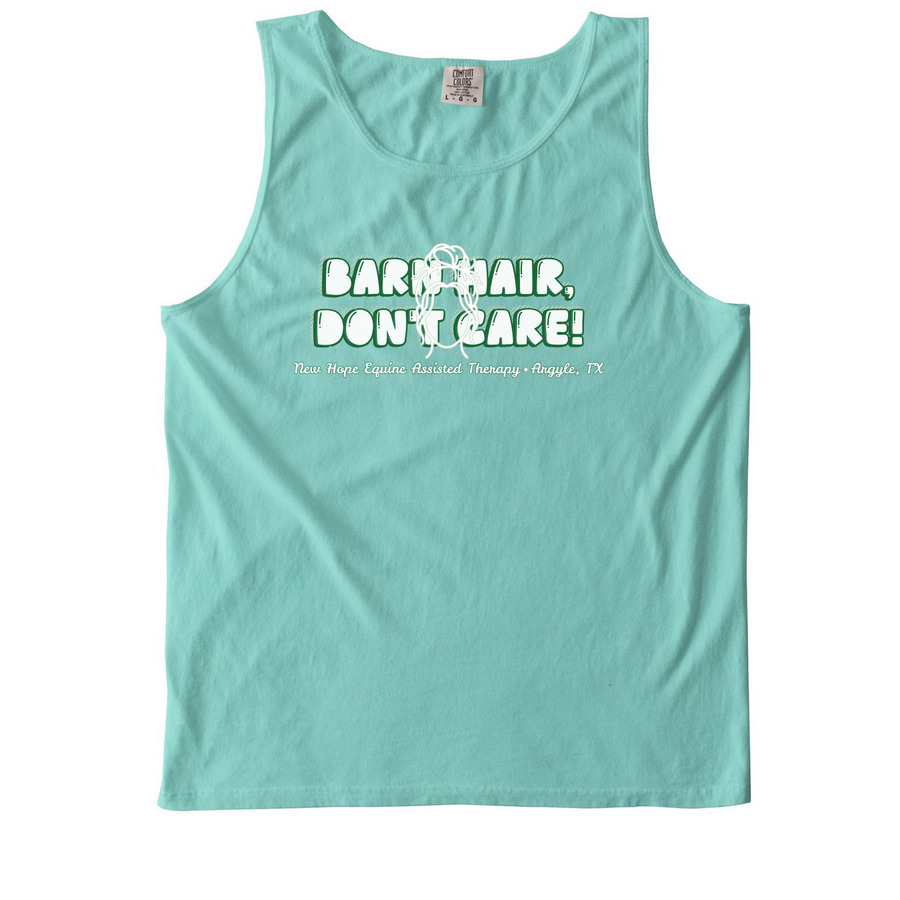 "Barn Hair, Don't Care!" Classic Collection, a Chalky Mint Comfort Colors Tank Top