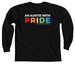 An Auntie with PRIDE, a Black Comfort Colors Long Sleeve Tee