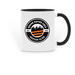 GRASC Coffee Mugs, a Black Two-Tone Ceramic Mug