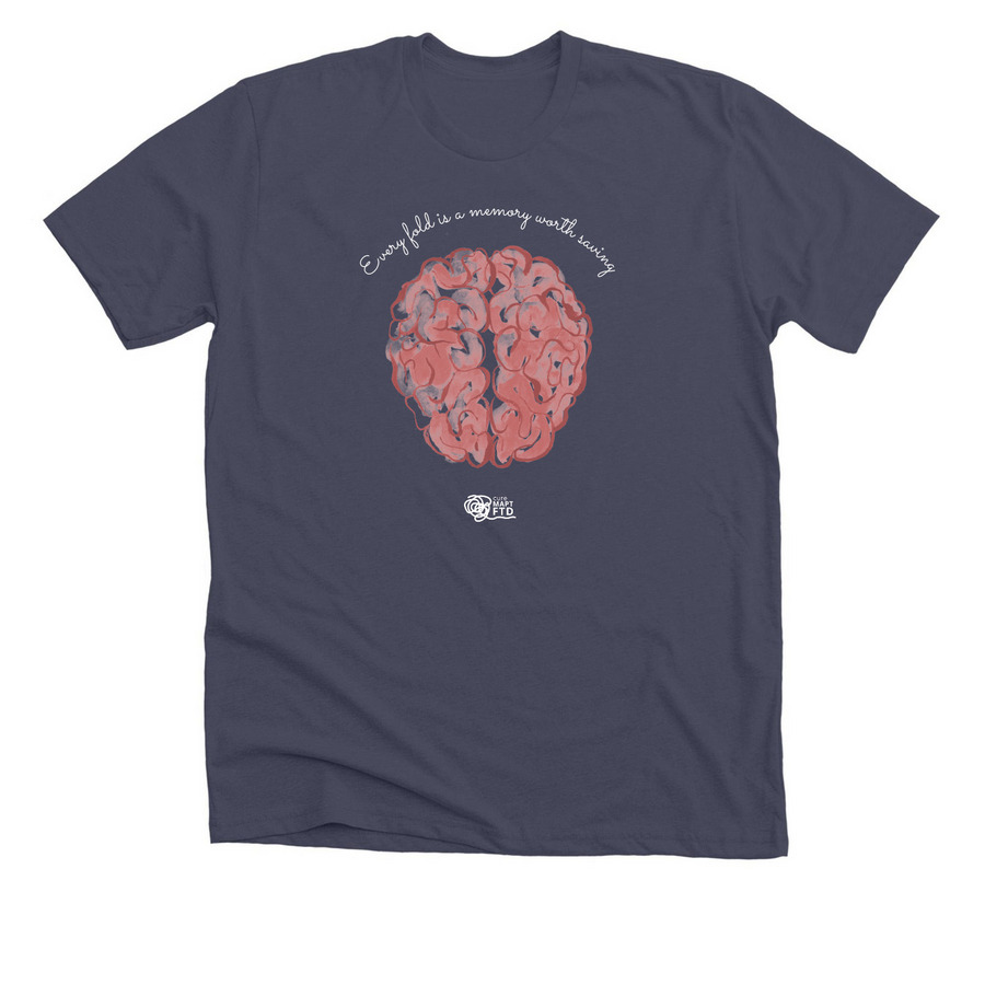 Every fold is a memory worth saving, a Heather Midnight Navy Premium Unisex Tee