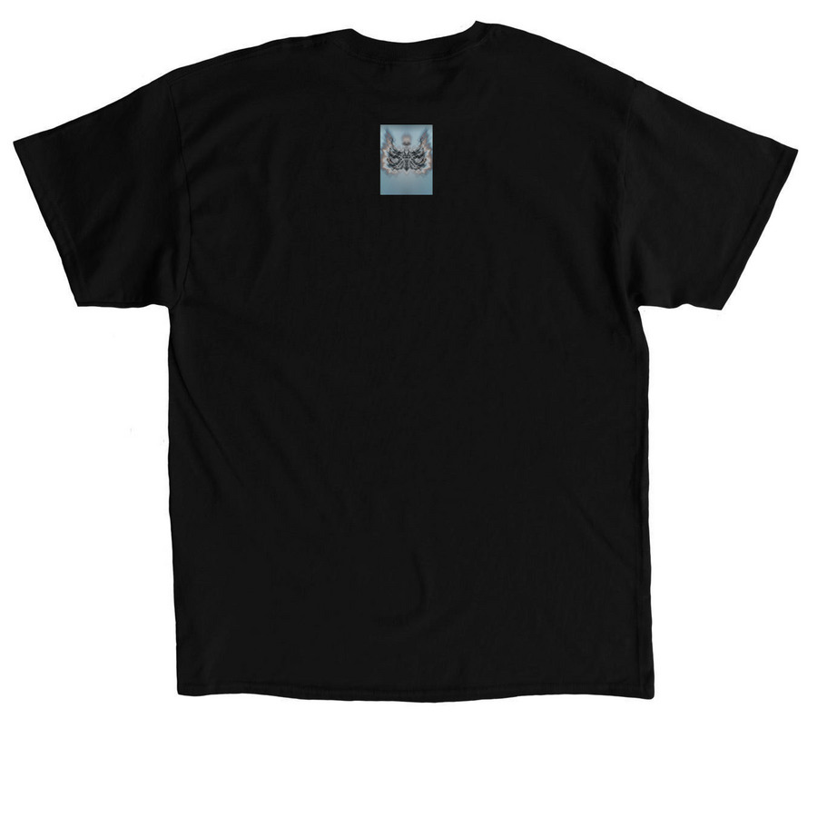 Cosmic Chaos Jazz, a Black Classic Unisex Tee (back-view)