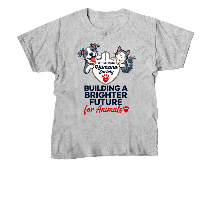 Building a Brighter Future for the Animals, a Sport Grey Youth Unisex Tee