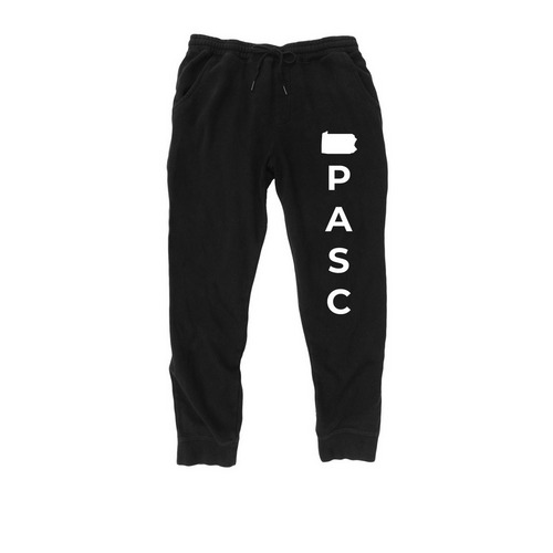 PASC, a Black Midweight Fleece Joggers