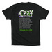 Ozzy Dock Tour 2026, a Vintage Black Premium Cotton Tee (back-view)