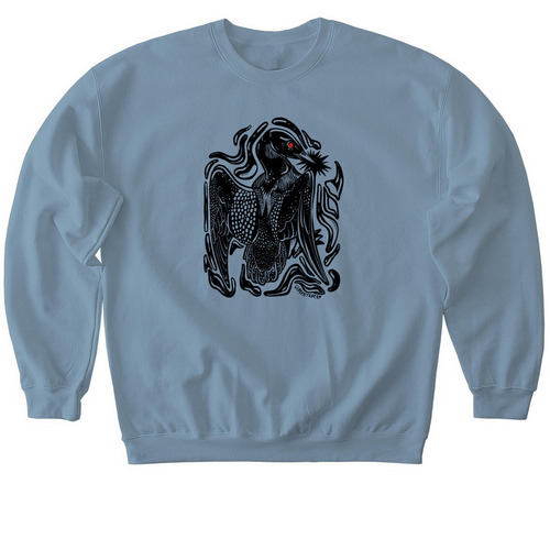 The Loon, a Stone Blue Softstyle Crewneck Sweatshirt