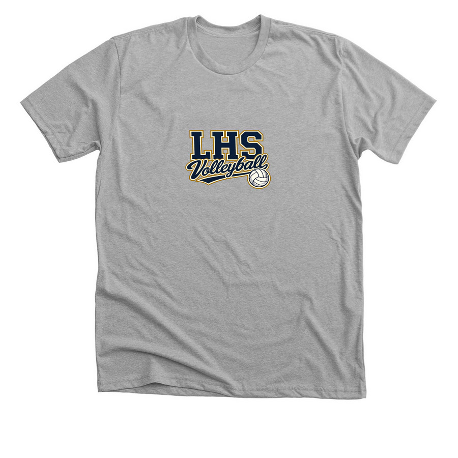 LHS Volleyball, a Athletic Heather Premium Unisex Tee