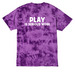 Play Summit T-Shirt, a Purple Crystal Tie Dye Tee (back-view)
