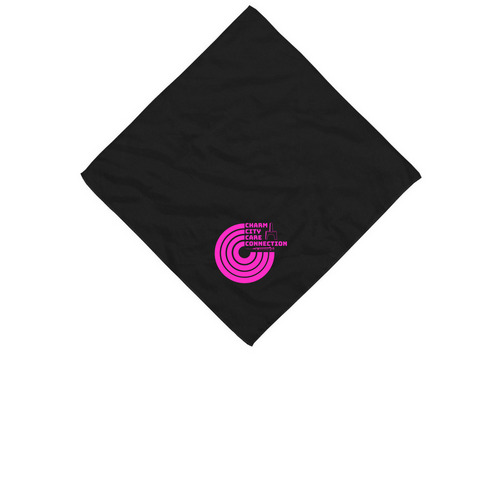 Bandana&nbsp;? Black & White, a Black Cotton Bandana