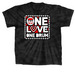 One LOVE Collection, a Black Classic Tie Dye Tee