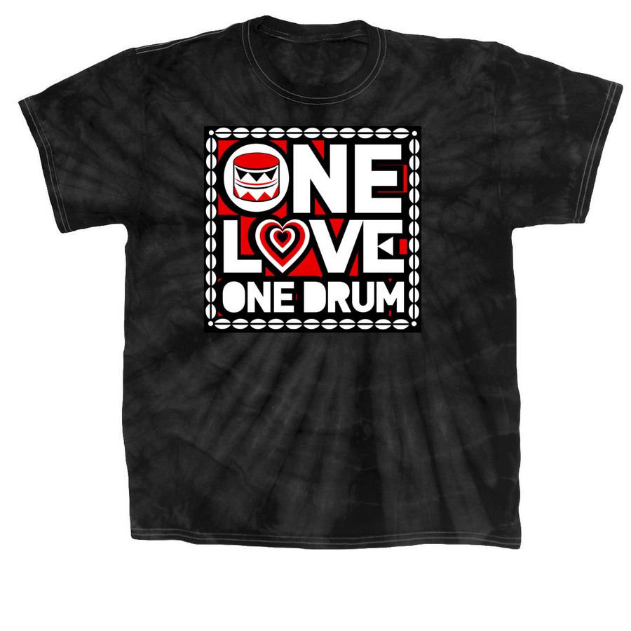 One LOVE Collection, a Black Classic Tie Dye Tee